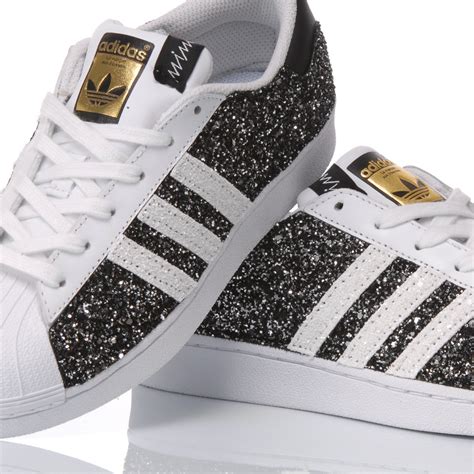 adidas superstar glitter zwart|adidas superstar glitter shoes.